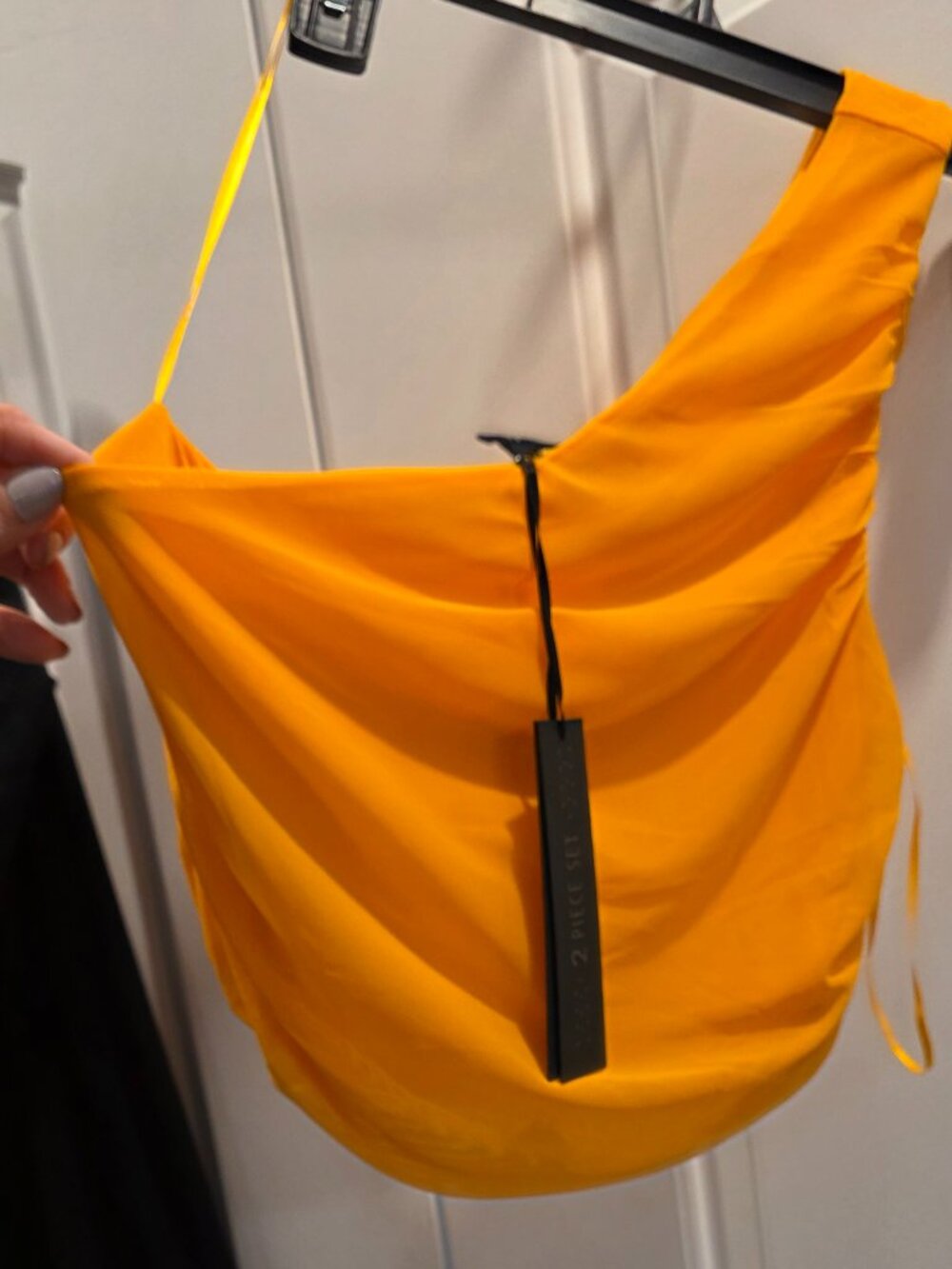 NWT House of Harlow Orange Mesh Skirt Set S - Picture 3 of 6